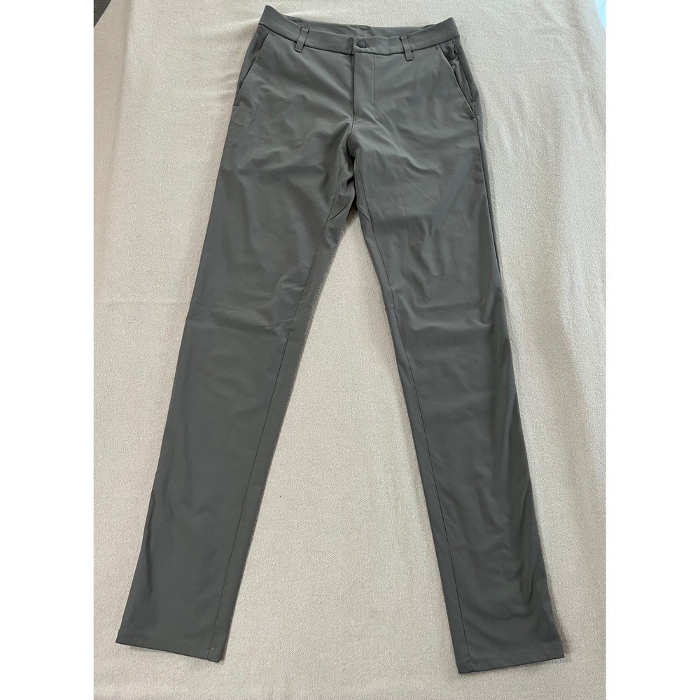 Lululemon Commission Pant Classic Men's 30(31) Gray Chino Stretch Trousers
